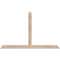 Ekena Millwork Portland Smooth Timber Gable Bracket, Douglas Fir, 60"W x 38"H x 1 1/2"D x 3 1/2"F, 15/12 Pitch GBW060X38X0204POR00SDF - alternate 1